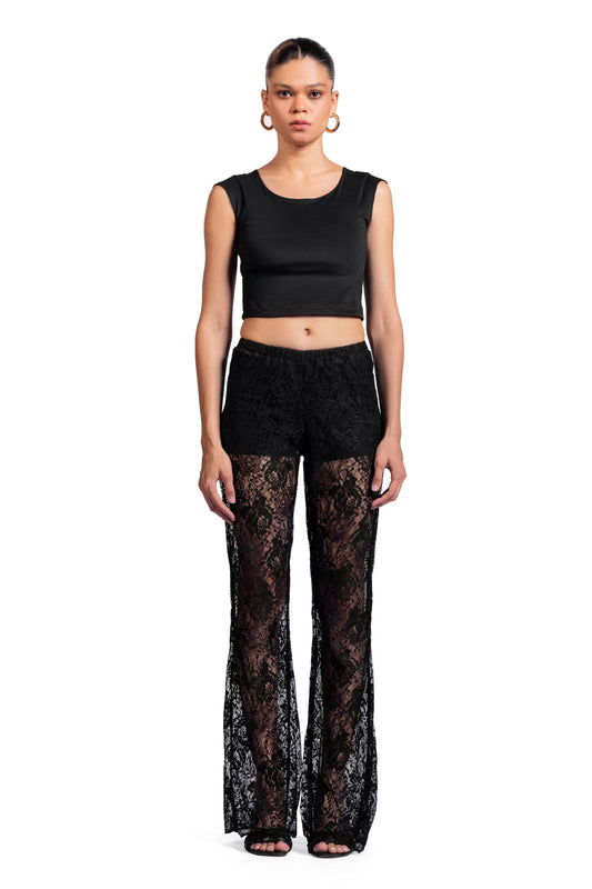 Dark Lace “black short Dentelle”