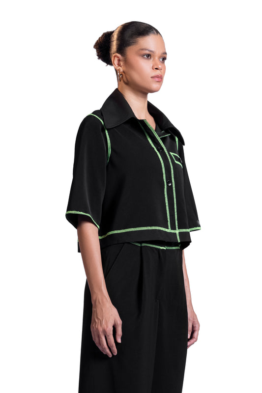 SIREN SUIT “Black cropped set”