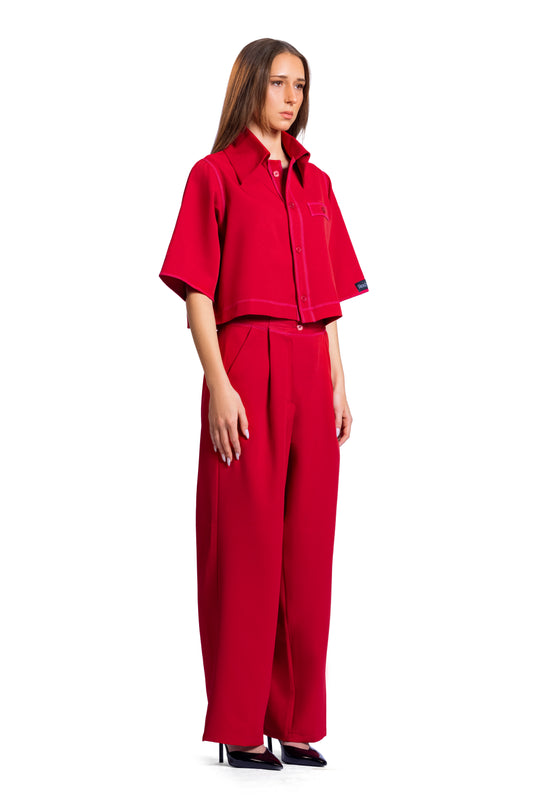 CRIMSON CODE  “Red Cropped set”