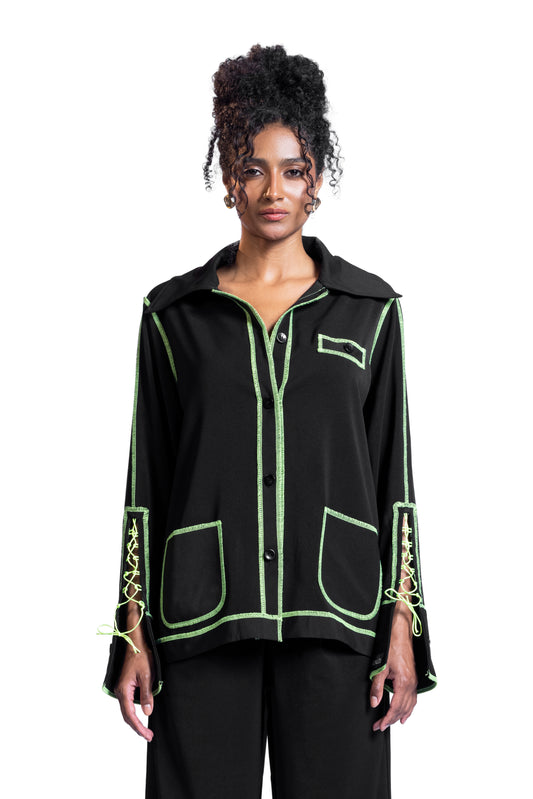 SIREN SUIT “Black Long Sleeve set”