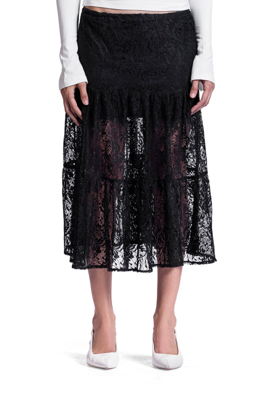 Black Dentelle skirt