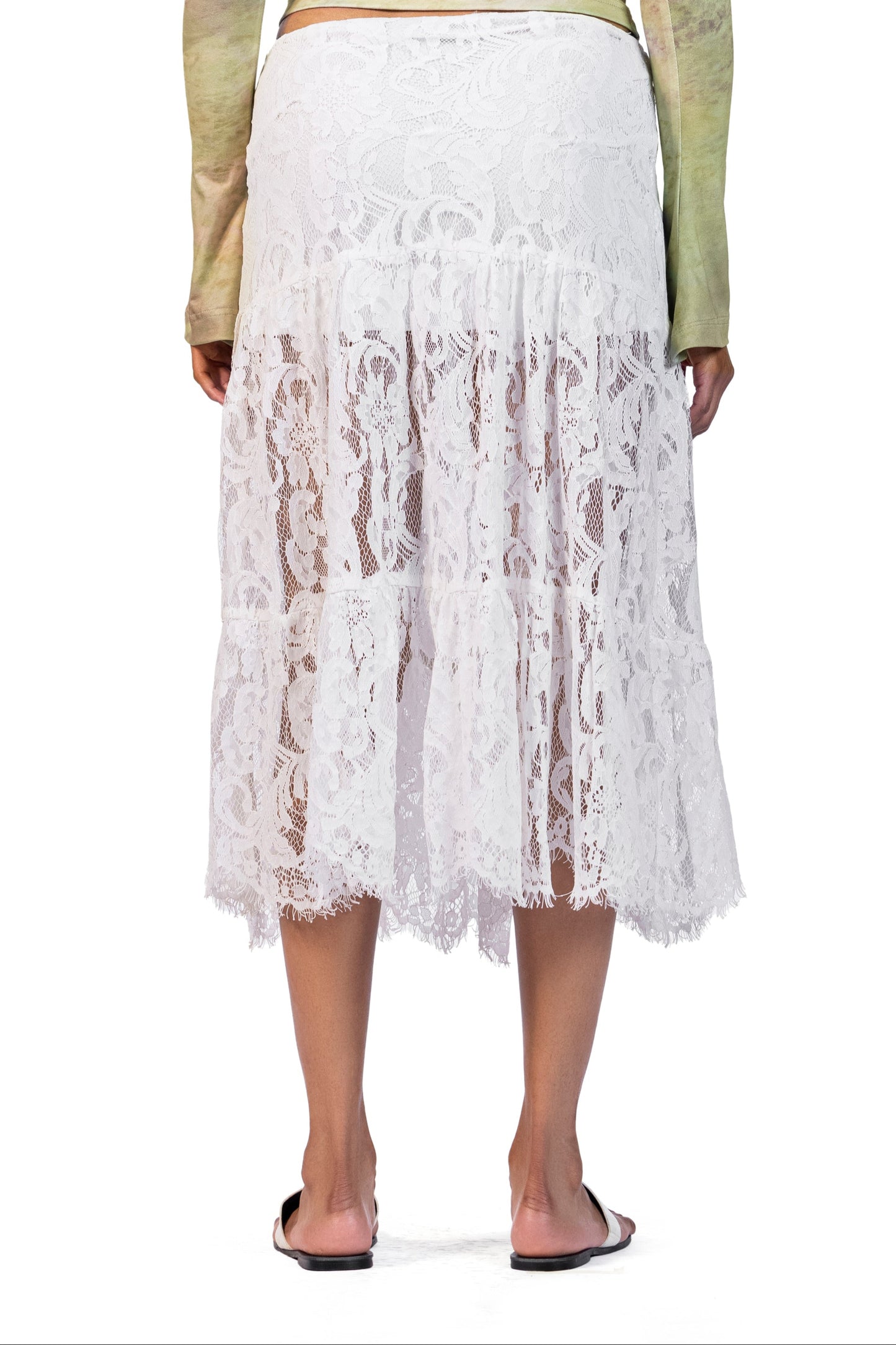 white Dentelle Skirt