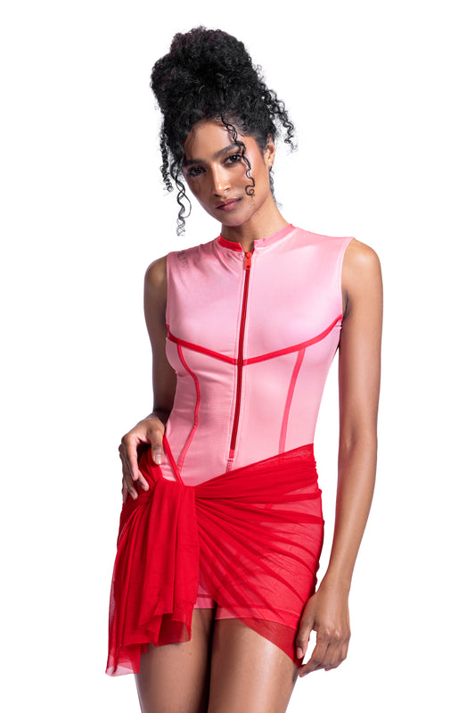 Rosé Circuit Tankini