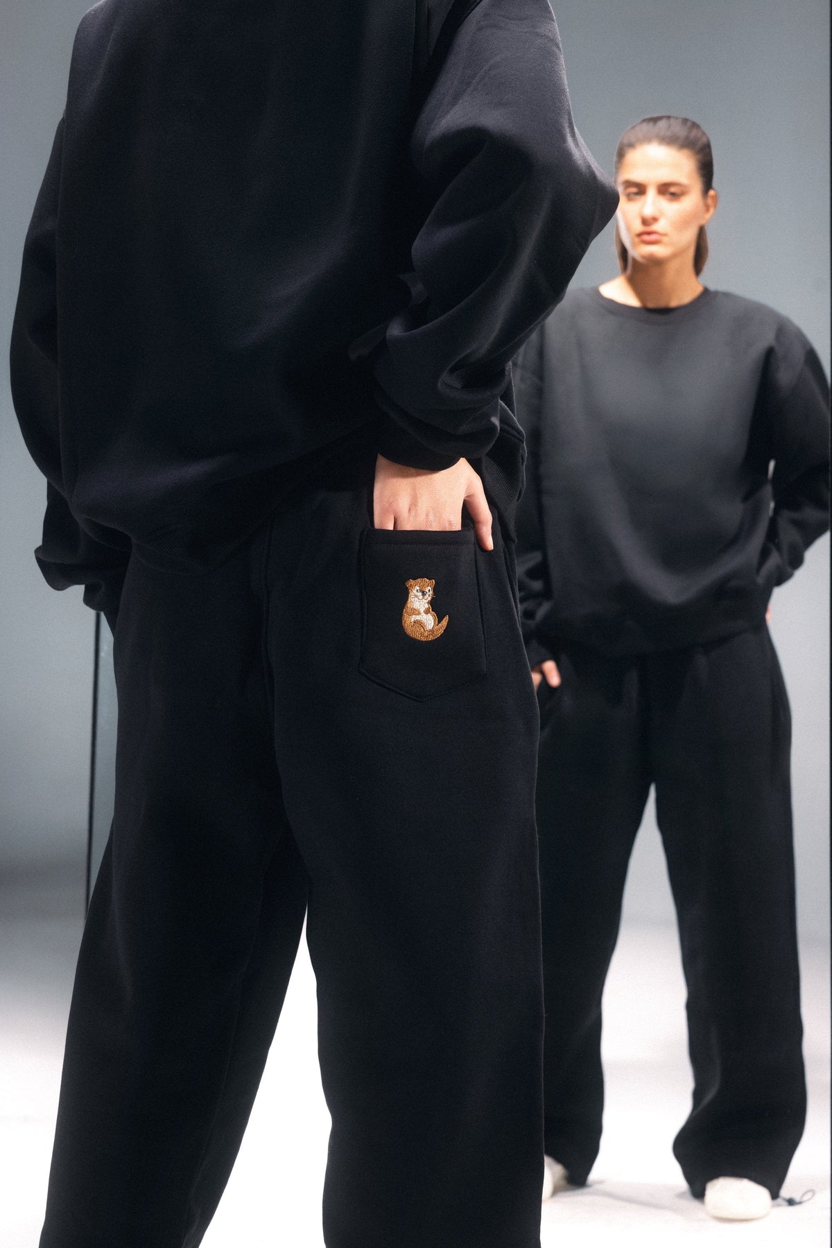 Noir Black Sweat Set