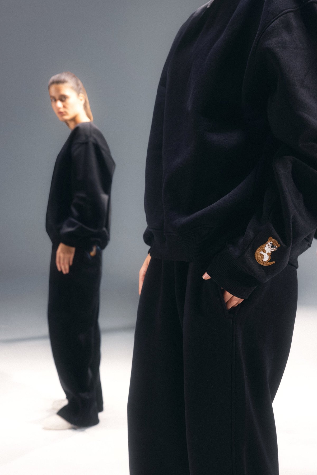 Noir Black Sweat Set