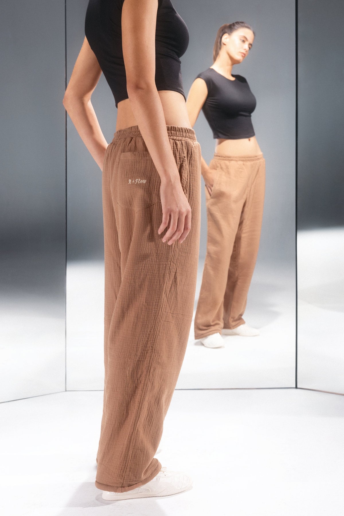 Tan Gauze Pants